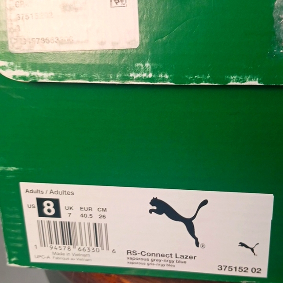 Puma RS-Connect Lazer Sneakers, 8, Vaporous Grey, & Blue. - Picture 8 of 10